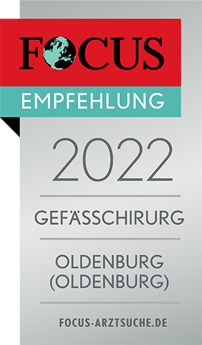 Focus Empfehlung 2022 Gefäßchirurg Oldenburg